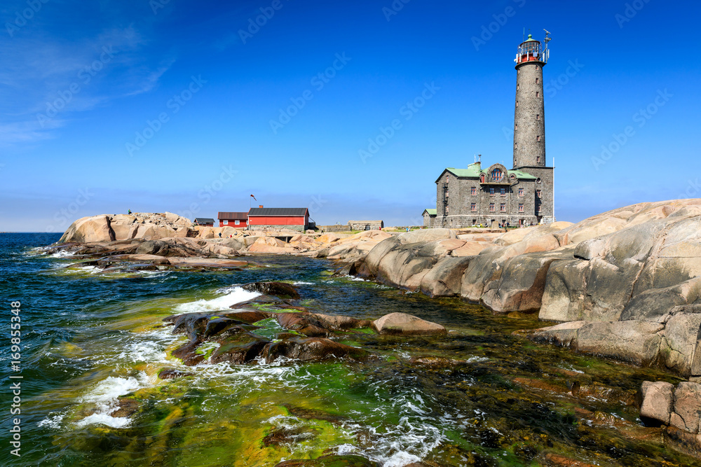 Bengtskär Lighthouse in Finnish archipelago, Finland