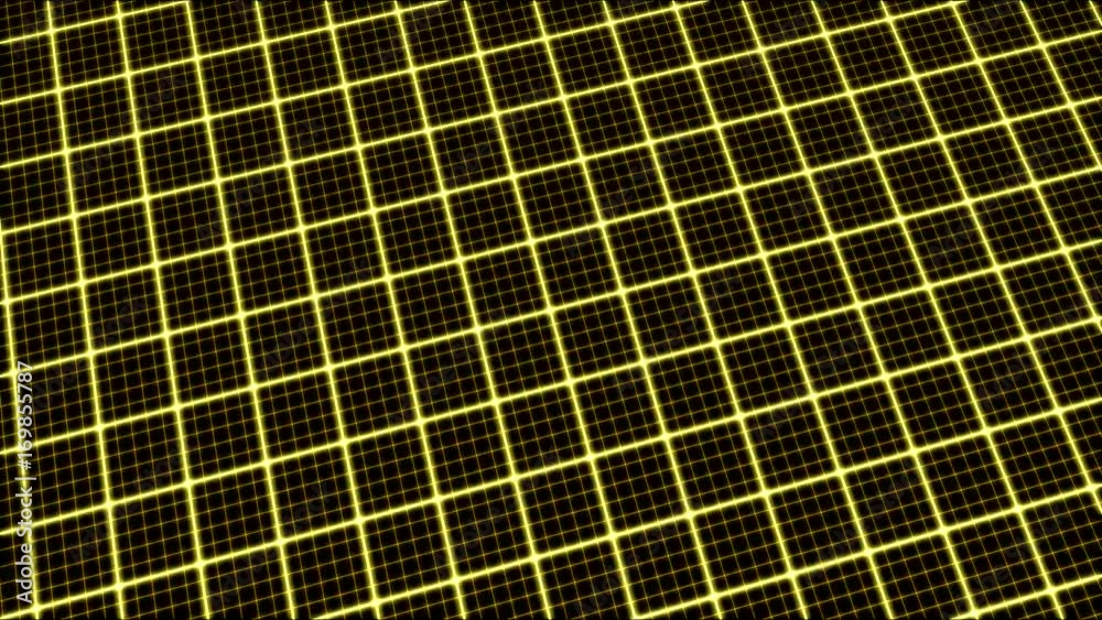 Grid of Lines Animation - Loop Yellow Grid of Lines Animation - Loop Yellow