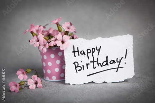 Happy birthday words with p...