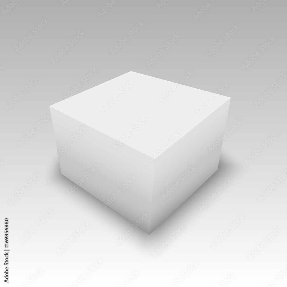 Blank paper or cardboard box template. Vector illustration. Blank paper or cardboard box template. Vector illustration.