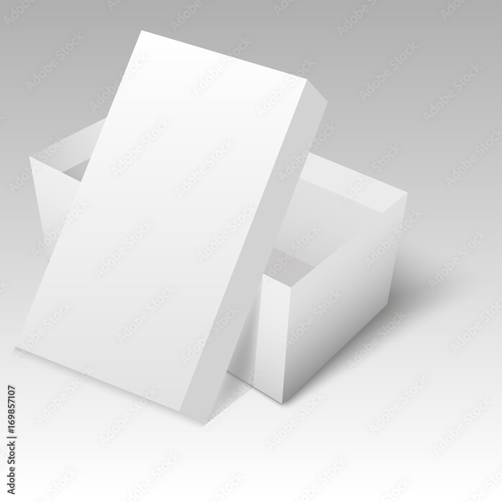 Blank of shoe box template for your design. Vector Blank of shoe box template for your design. Vector