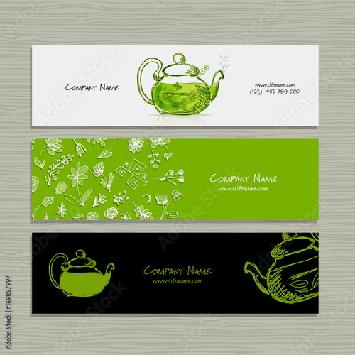Banners design, herbal tea