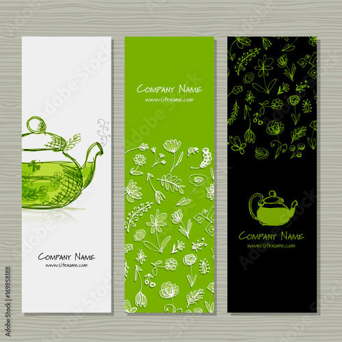Banners design, herbal tea