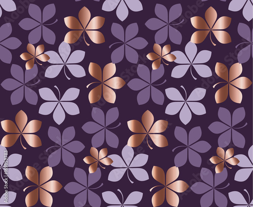 rose gold and purple floral...