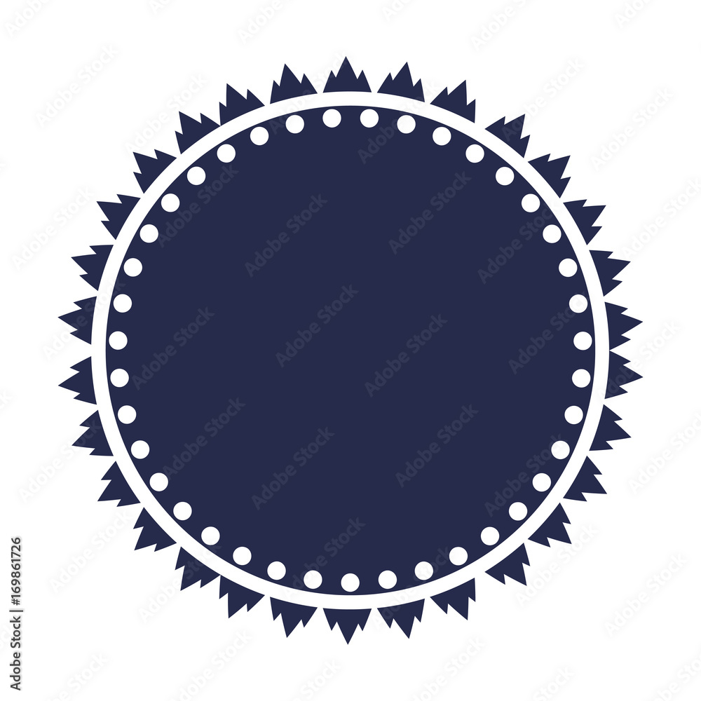 Round badge vector with a space for copy or text. Retro circle badge or  seal icon template. Stock Vector | Adobe Stock