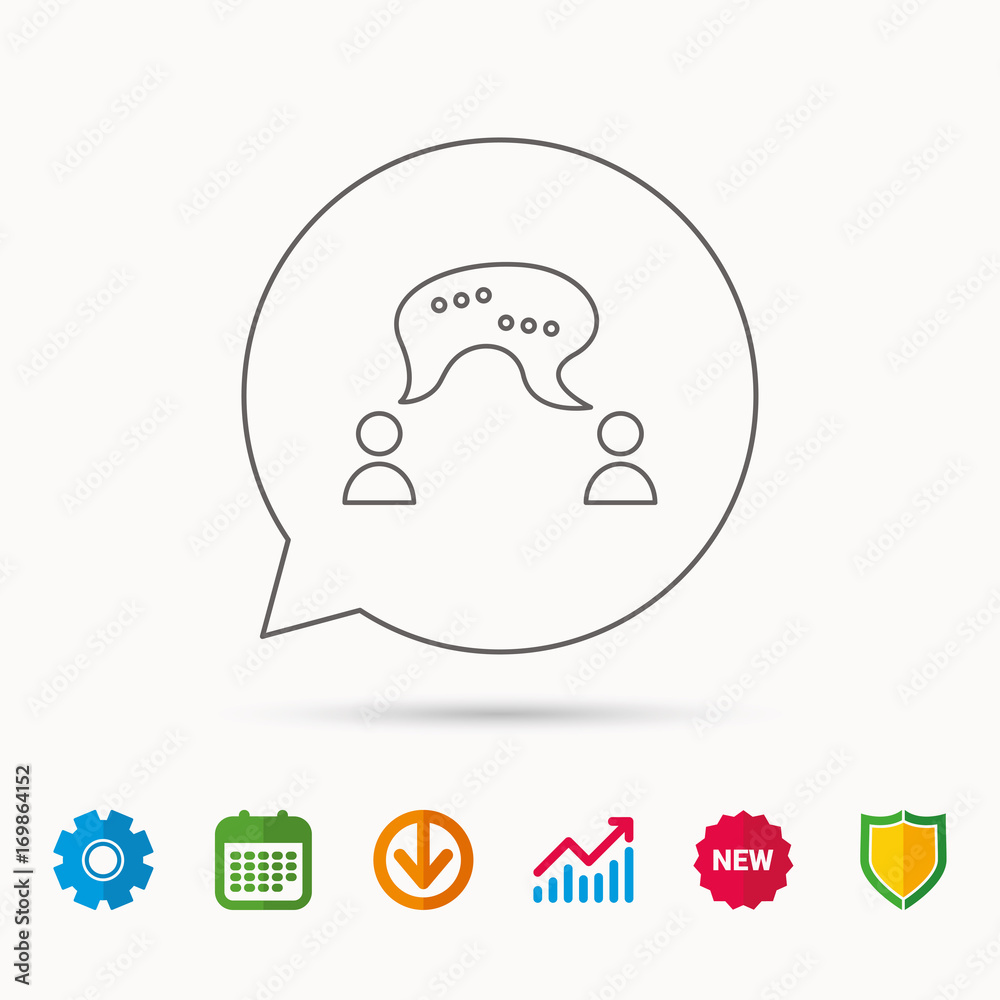 Chat icon. Comment message sign. Chat icon. Comment message sign.