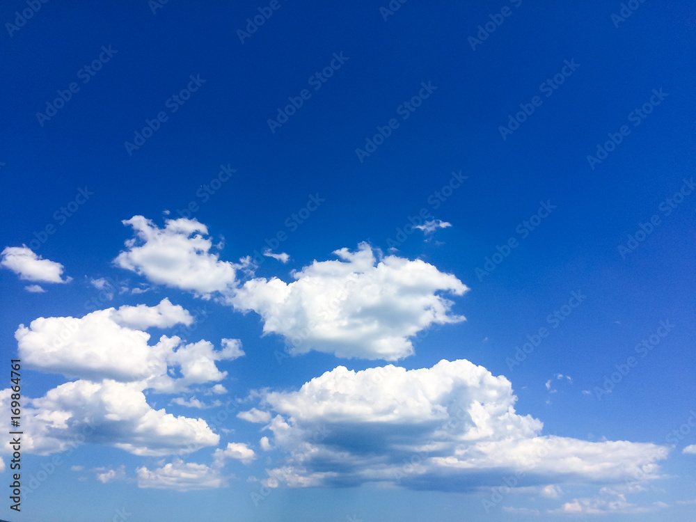 Blue Summer Sky with White Clouds Blue Summer Sky with White Clouds