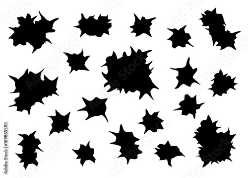 bullet holes silhouette