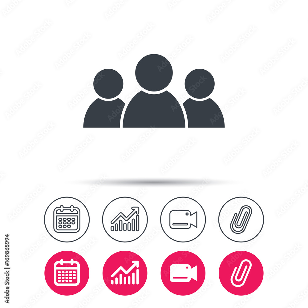 People icon. Group of humans sign. People icon. Group of humans sign.