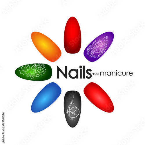 Manicure and pedicure nail design