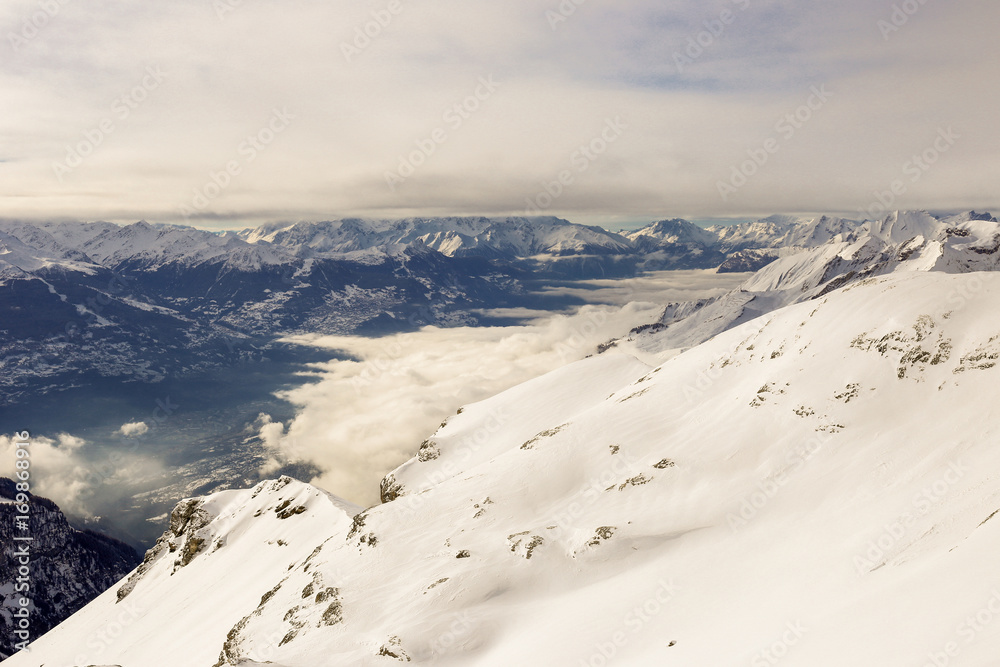 Panoramic view in Suisse Apls