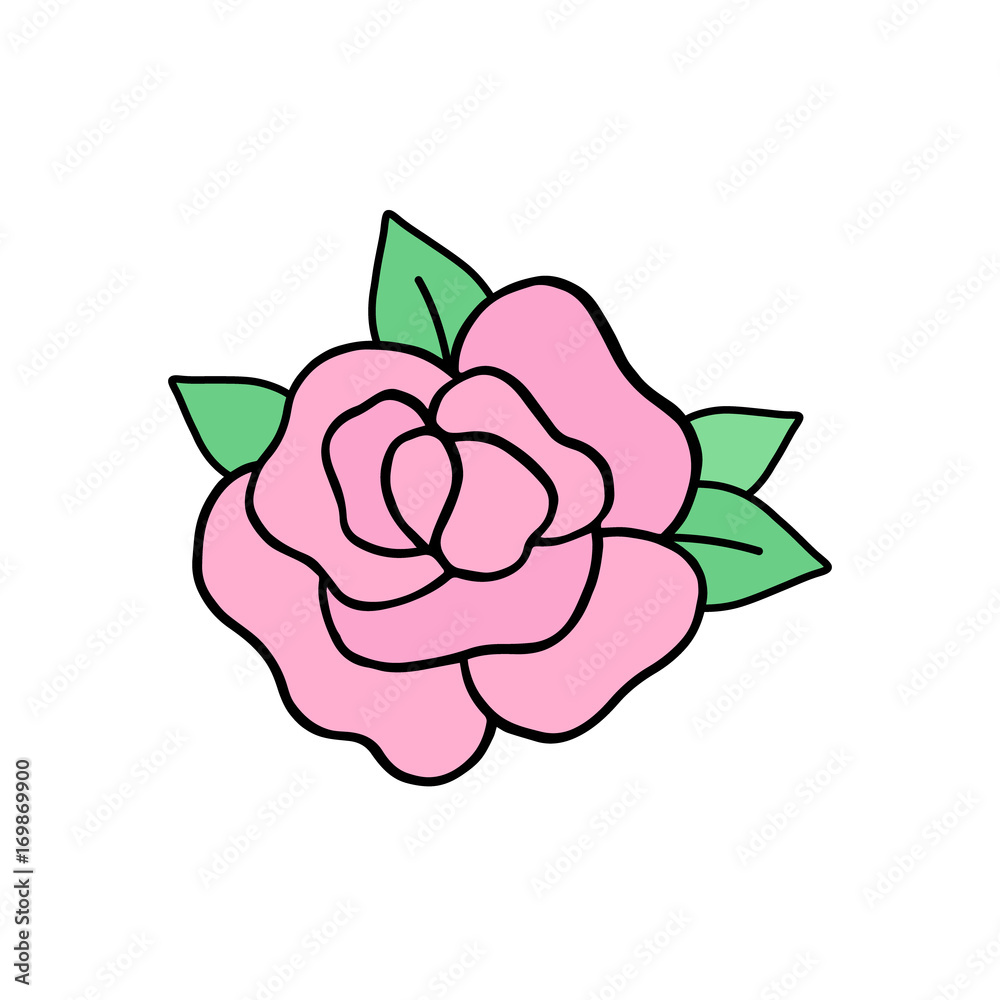 pretty rose drawing