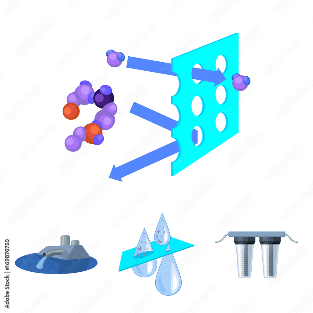 Purification, water, filter, filtration .Water filtration system set  collection icons in cartoon style vector symbol stock illustration web.  Stock Vector | Adobe Stock