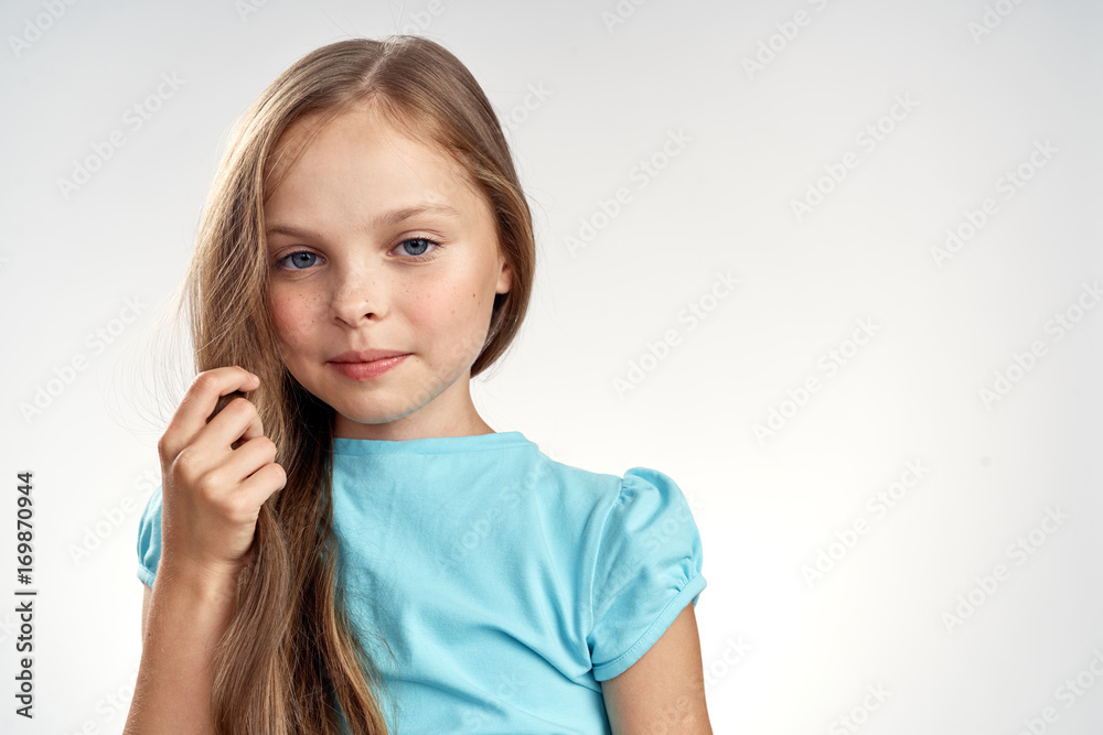 beautiful little girl, portrait, blank space for copy beautiful little girl, portrait, blank space for copy