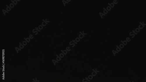 lightning flashes over the mobile communication antenna
