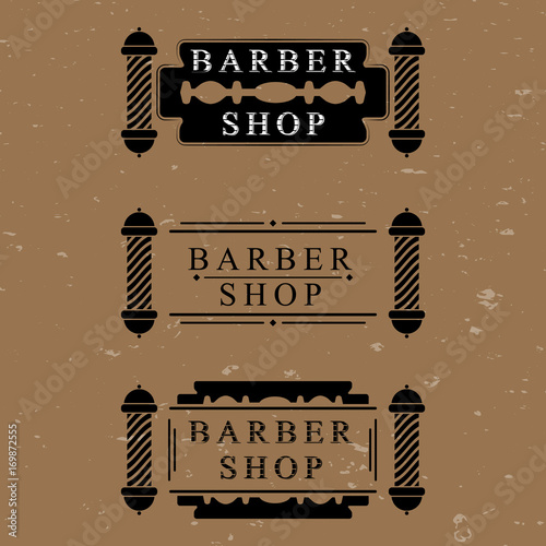 The vector set for barber shop