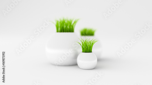 Grass abstract background. 3d illustration  3d rendering.