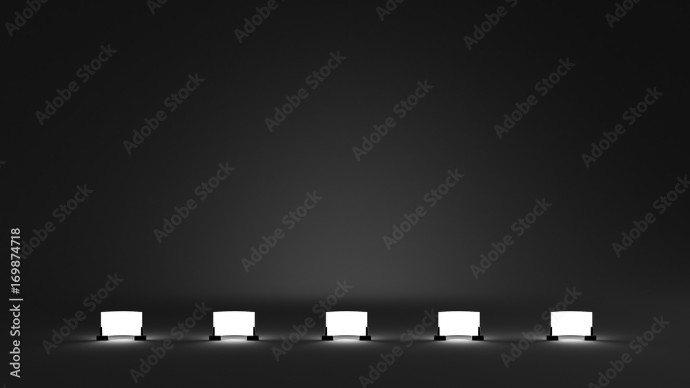 Black abstract background. 3d illustration, 3d rendering.