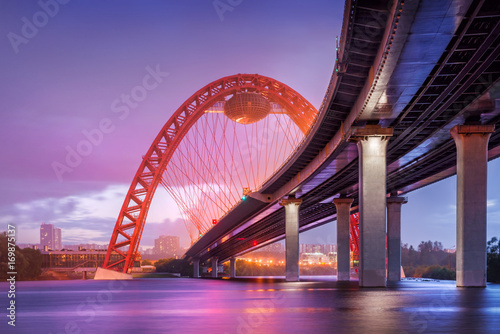 Сиреневый вечер у моста Lilac evening at the Bridge photo