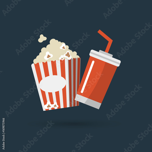 popcorn and drink