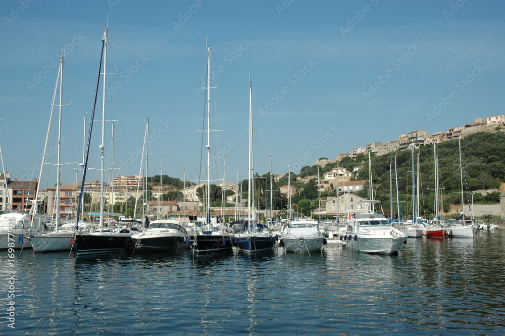 Port de plaisance de Porto Vecchio en Corse du Sud, sur l'île de Corse, France