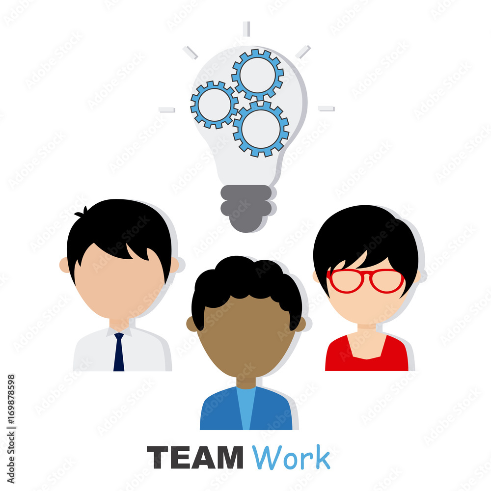 teamwork. set avatar and icon idea and teamwork teamwork. set avatar and icon idea and teamwork