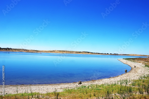 alqueva lake near Mourao village  alentejo  Portugal