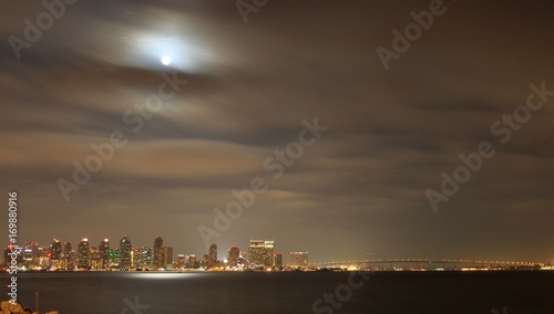 Full Moon Over San Diego 2 © James