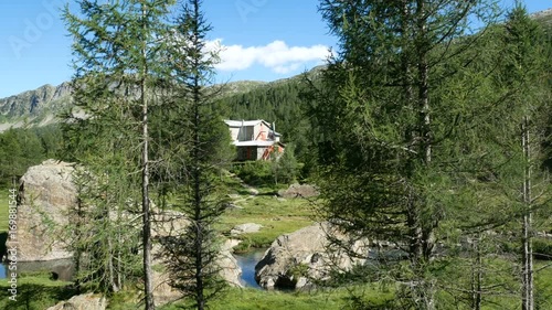 Bosio mountain lodge in Valmalenco, northern Italy. photo