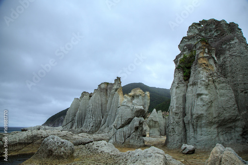 青森県 下北半島 仏ヶ浦 奇岩