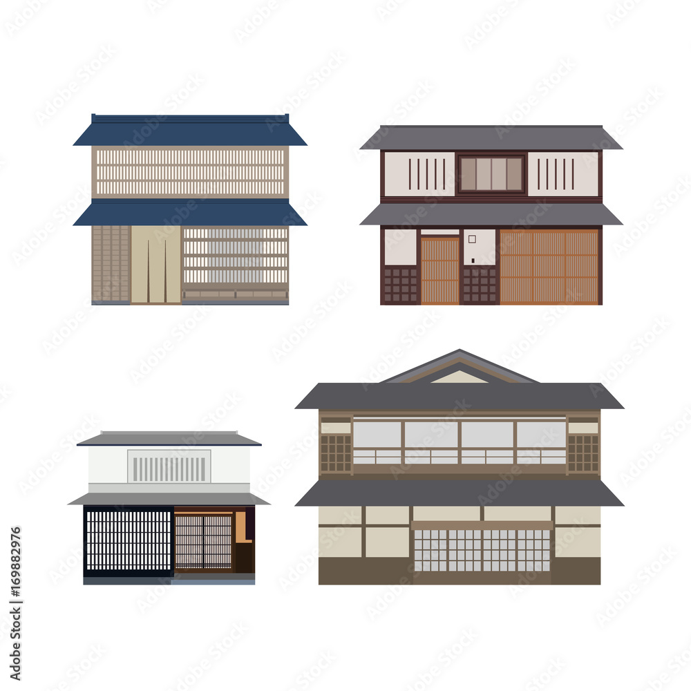 和風建築 Stock Vector Adobe Stock