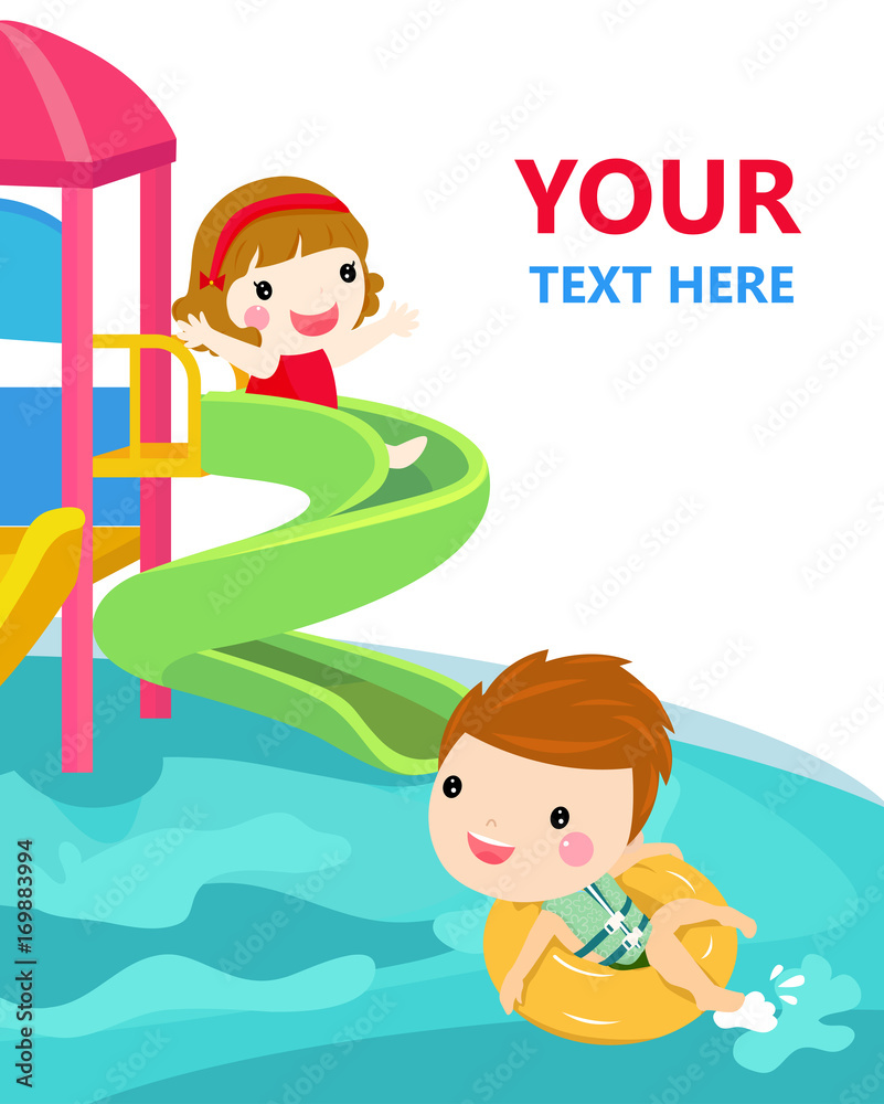 water slide for family and children. water slide for family and children.
