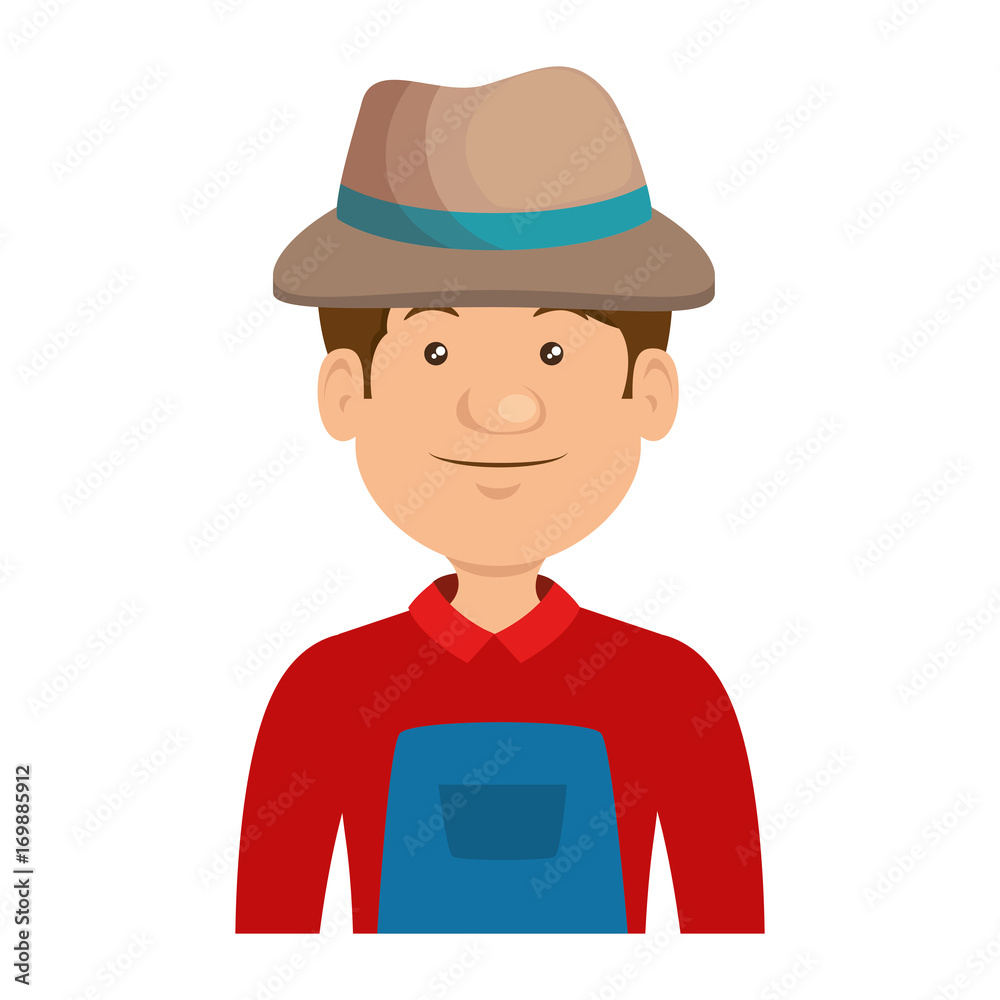 farmer avatar character icon vector illustration design farmer avatar character icon vector illustration design