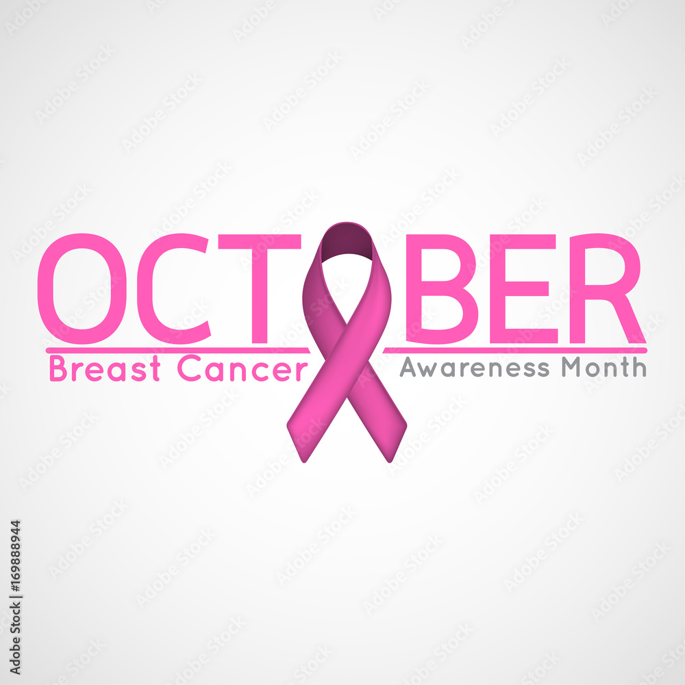 Breast Cancer Awareness Month vector icon illustration Breast Cancer Awareness Month vector icon illustration