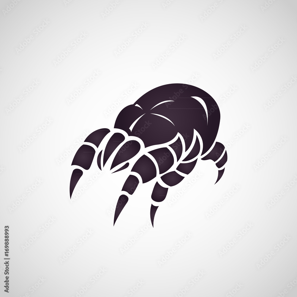 Obraz premium Dust mites logo vector illustration