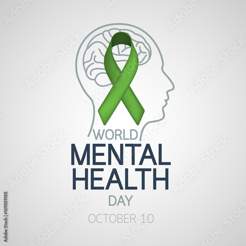 World Mental Health Day vector icon illustration