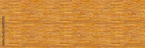 horizontal modern slate brick wall for pattern and background