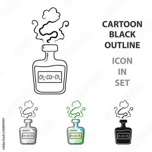 A vial of green potion.Medicines for diabetics.Diabetes single icon in cartoon style vector symbol stock illustration. photo