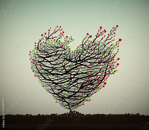 фотографія Valentine`s rose composition,