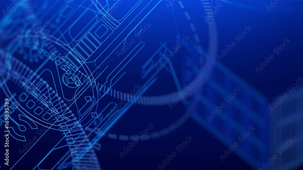 Telecommunications satellite in space, close-up, drop-down solar panels goes into the geostationary orbit of the earth. Set Technological background in the x-ray or wire frame style . 3d rendering.