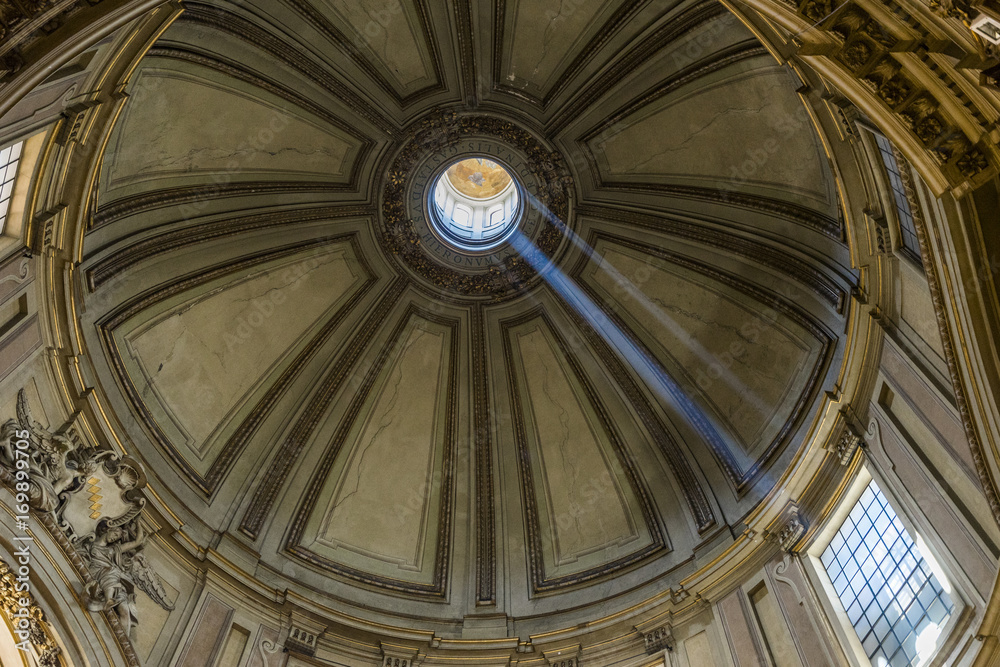 Detail from the dome of Santa Maria degli Angeli e dei Martiri i