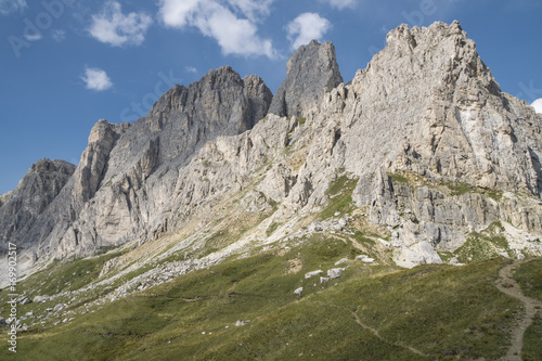 Dolomites Alps, mountain panorama in northern Italy.