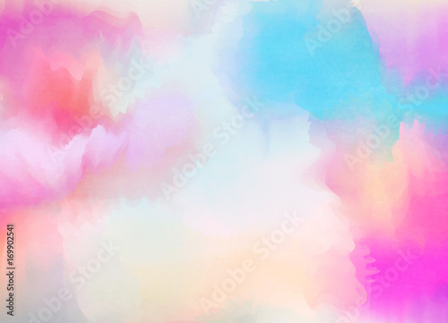 Abstract colorful pastel watercolor with copy space for place your design or invitation card, web background, cell phone case. Digital art painting