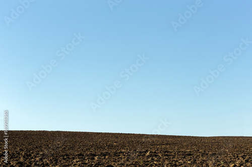 Earth in a field for agricultural cultivations