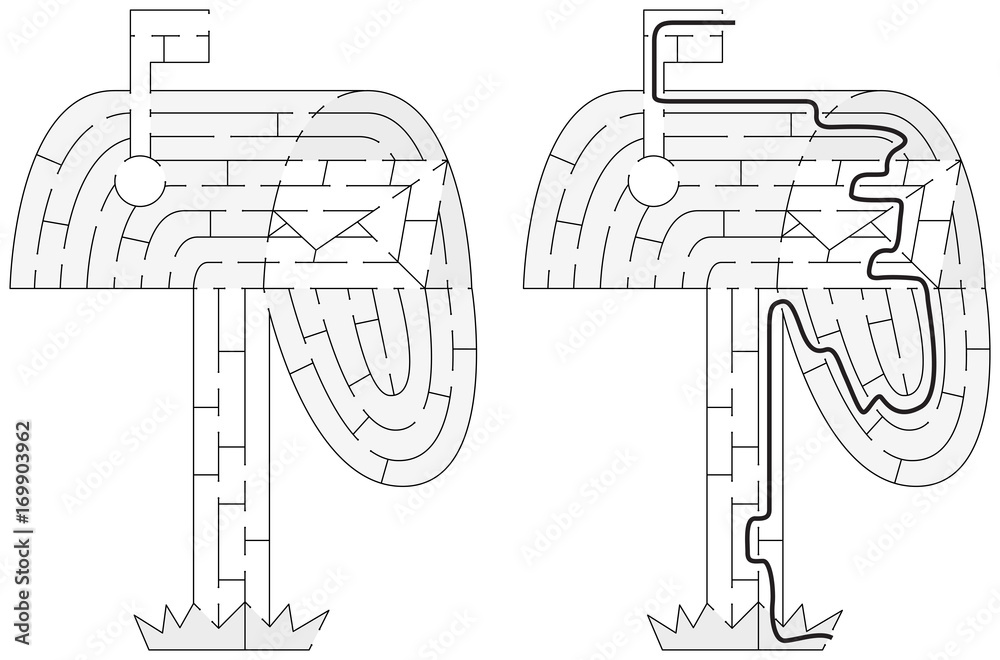 Obraz premium Easy mailbox maze