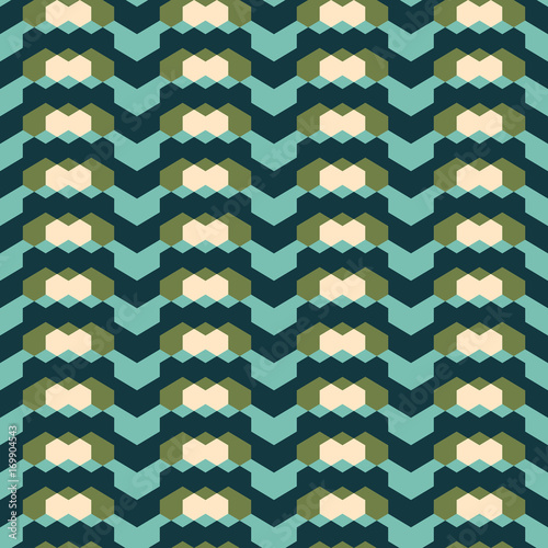 geometric seamless pattern in retro colors