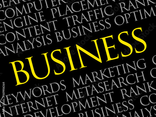 BUSINESS word cloud, business concept