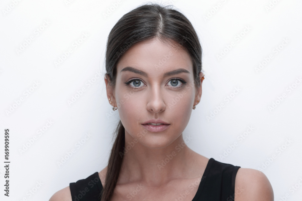 Portrait of a beautiful young woman. Portrait of a beautiful young woman.