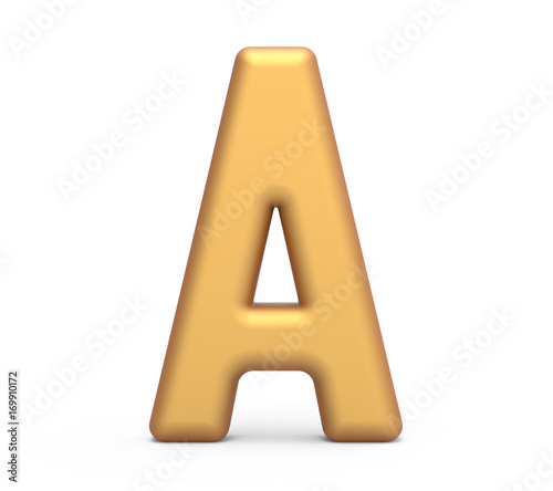 golden letter A