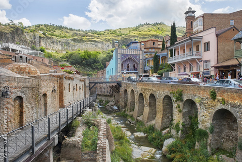 Abanotubani, ancient district of Tbilisi, Georgia, known for its sulfuric baths